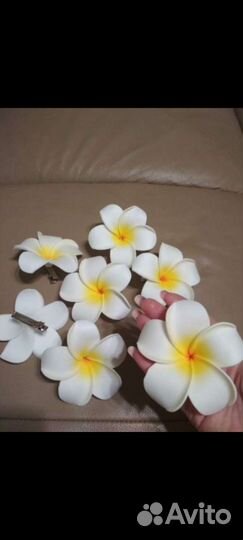Гавайский цветок заколка (новые)
