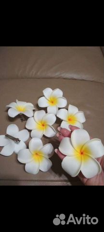 Гавайский цветок заколка (новые)