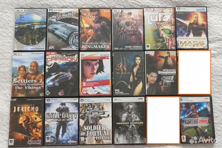 PC игры в DVD боксах