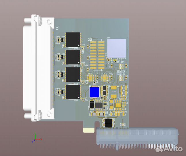 Конвертер интерфейсов PCI Express - RS-485