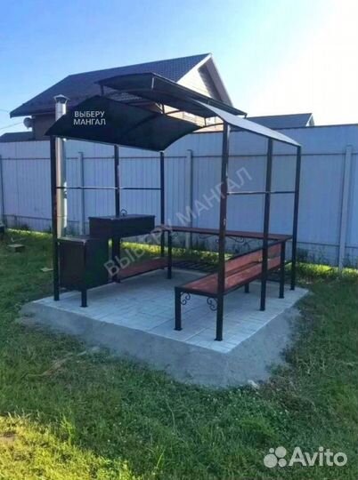 Беседка с мангалом