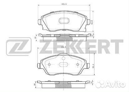 Колодки тормозные передние Opel Meriva Corsa Tigra