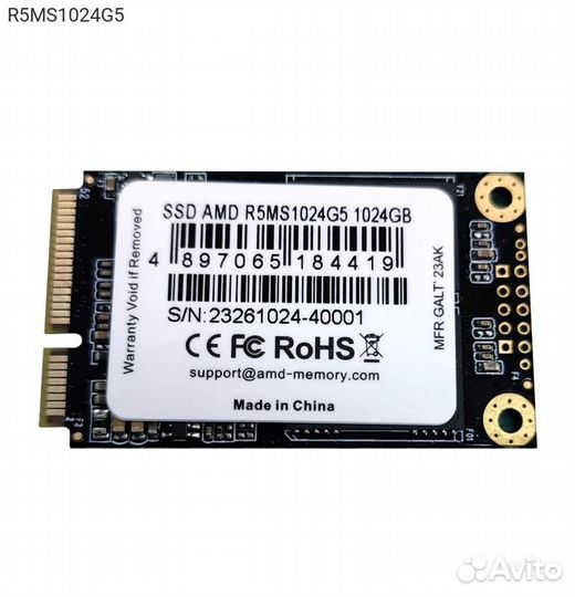 Диск SSD AMD Radeon msata 1TB SATA III (6Gb/s), R5