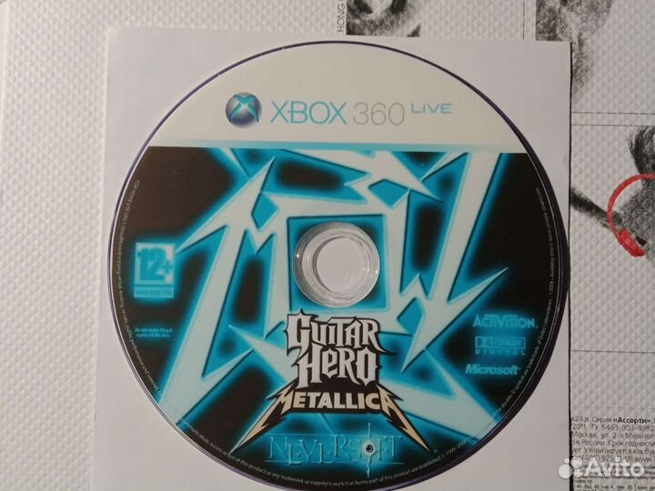 Metallica Диск для xbox 360