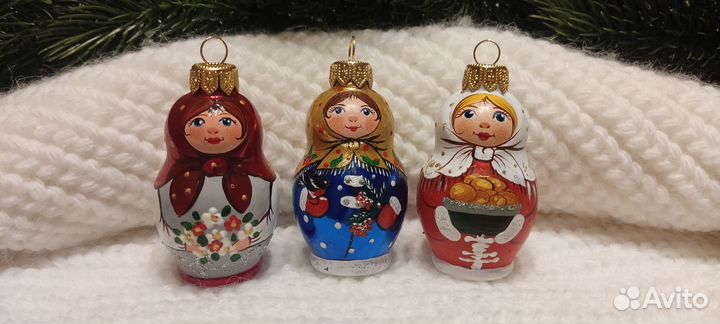 Елочные игрушки стекло