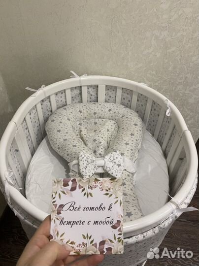 Кроватка круглая трансформер Ellipsebed