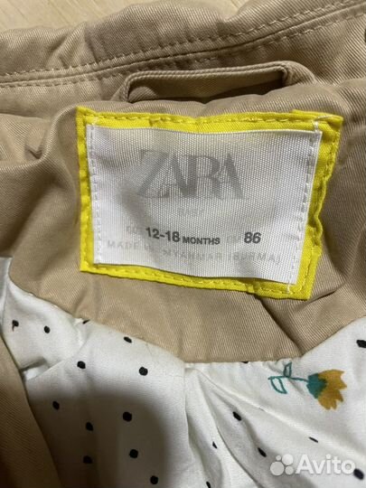 Тренч плащ zara для девочки