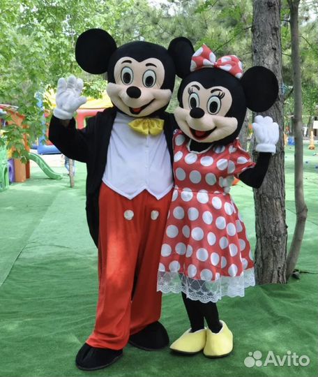 Аренда ростовых кукол Микки и Минни