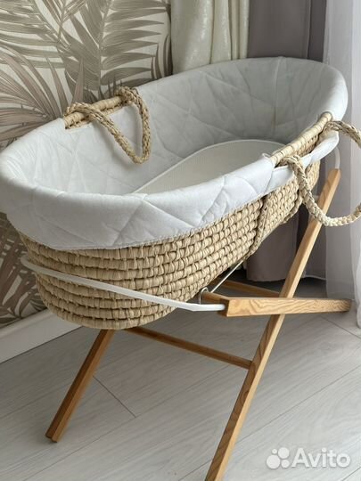 Детская люлька колыбель плетеная