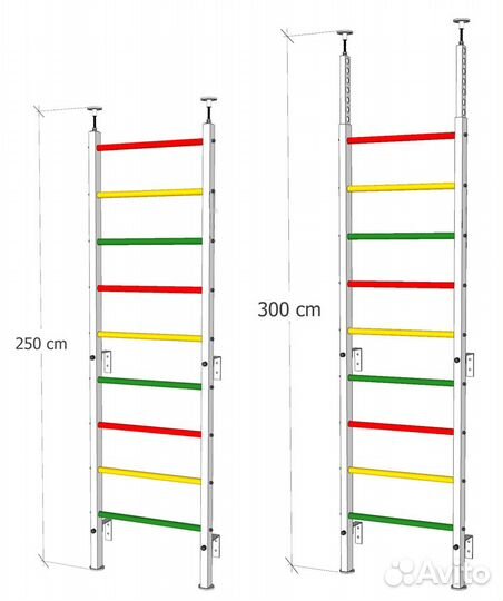 Шведская стенка в распор №5
