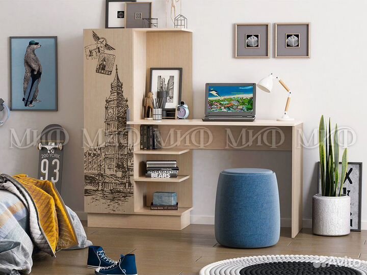 Компьютерный стол №1 с фотопечатью