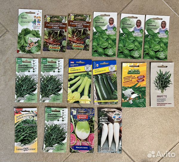 Семена овощей и ягод 30+ упаковок