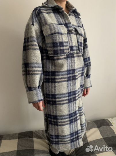 Пальто рубашка h&m