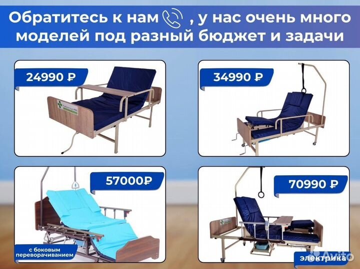 Медицинская кровать для лежачих больных