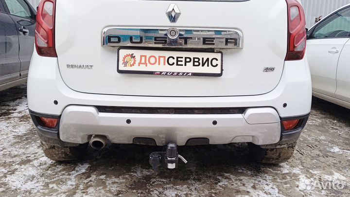 Фаркоп на Duster l,ll / Kaptur, шар под квадрат