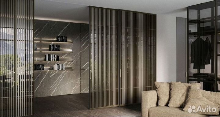 Раздвижная реечная дверь