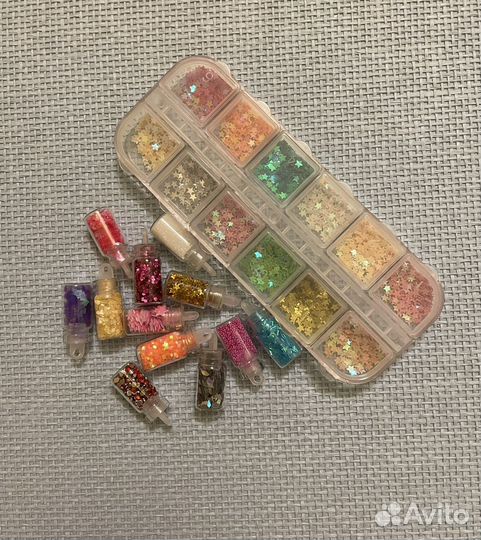Набор блёсток для декораций, ногтей