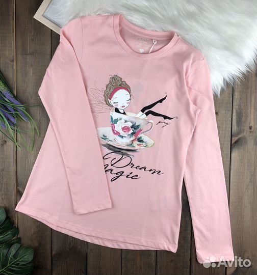 Лонгслив для девочки 146