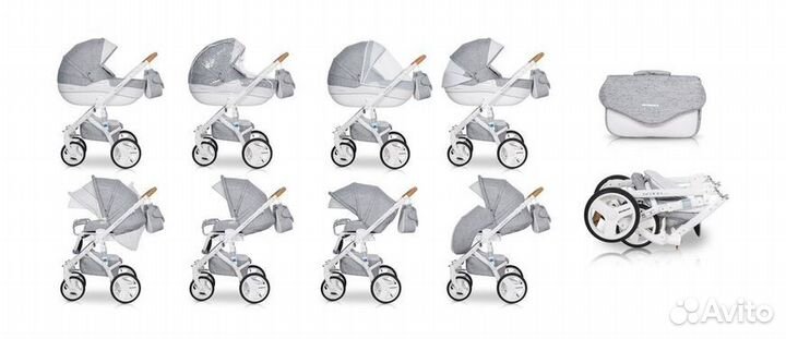 Коляска 3 в 1 Riko brano luxe
