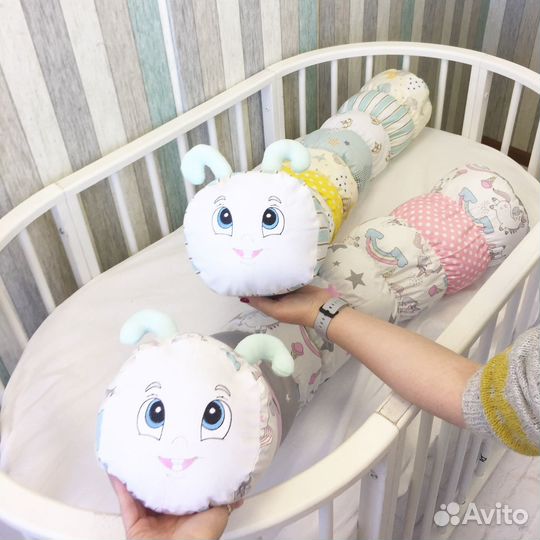 Бортик гусеничка - косичка