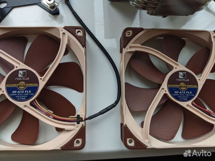Noctua NH-D14 с 2 NF-A14 FLX + крепеж 1700 сокета