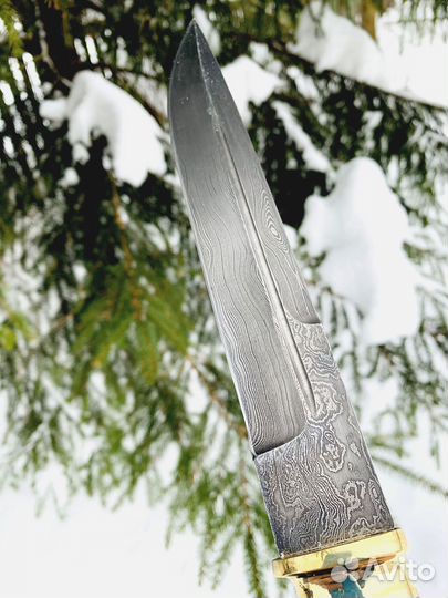 Нож Казачий Пластунский Дамаск