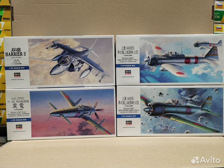 Сборные модели самолетов hasegawa 1 72 D