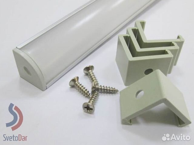 Профиль для светодиодной ленты угловой Казбек16х16