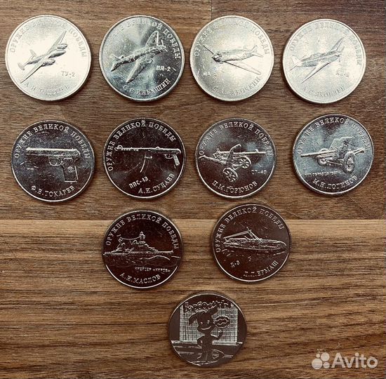 Юбилейные монеты 25