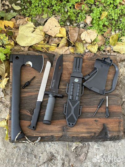 Нож + топор для выживания