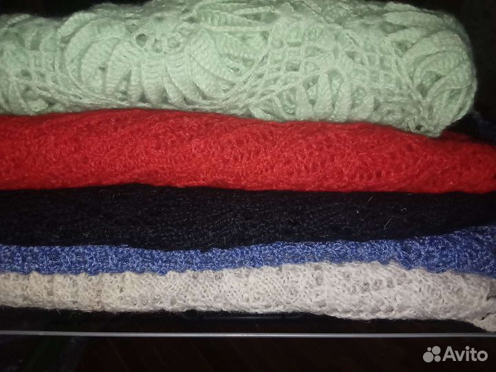 Вяжу сама. теплые ажурные платки