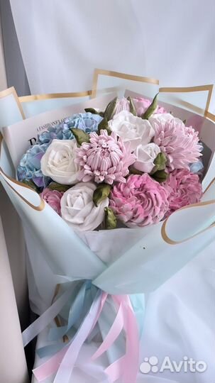 Букеты из Натурального зефира,ручной работы