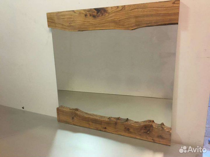 Зеркало слэб дерево 905*875 мм