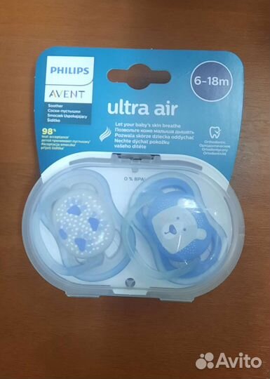 Пустышка avent 6 18