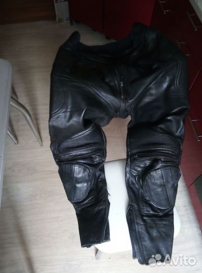 Кожаные мотоштаны
