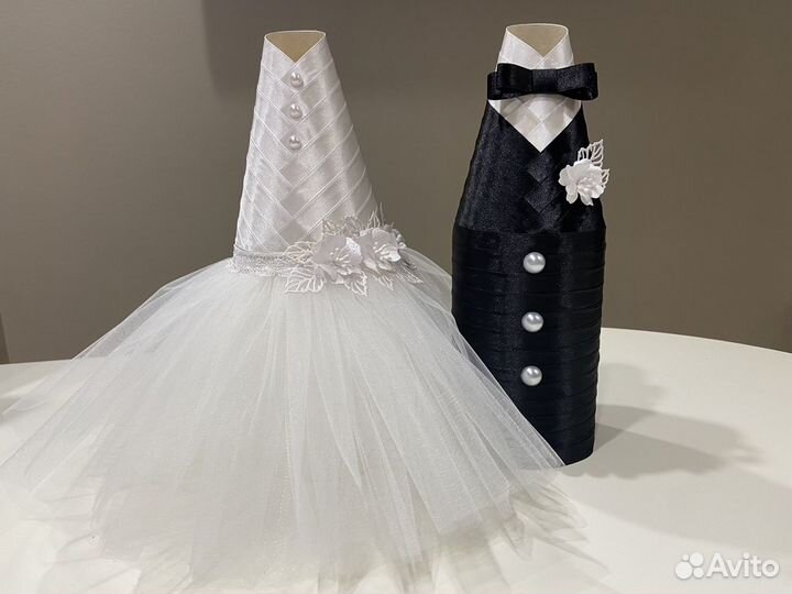 Свадебные аксессуары на бутылки / быки