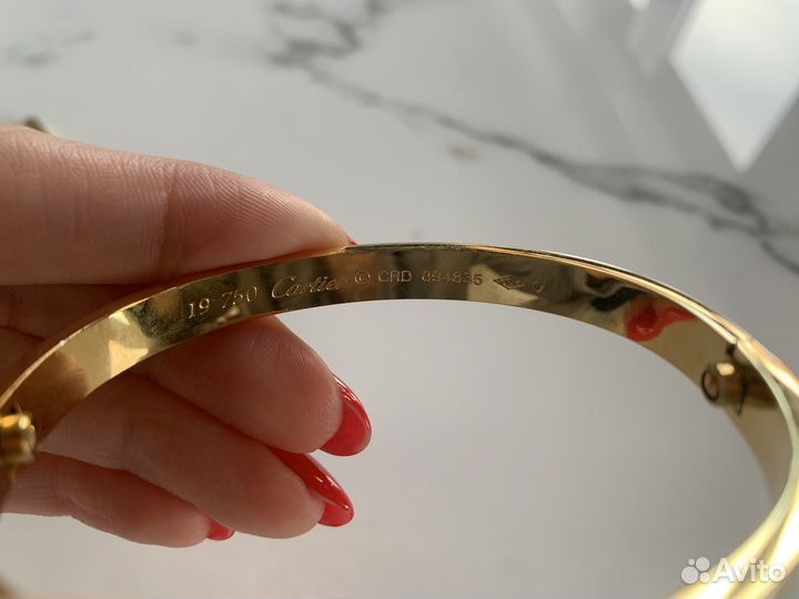Браслет Cartier love 19 размер