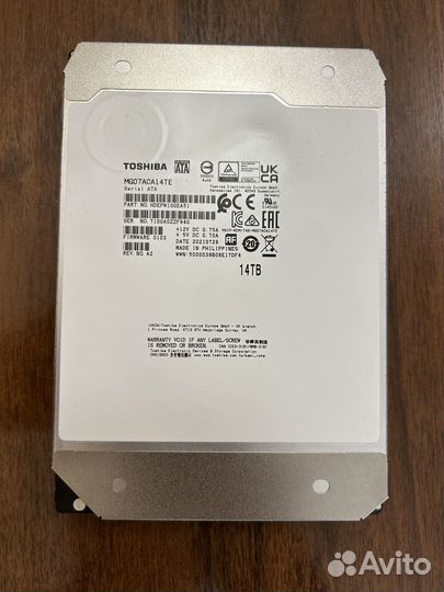 Жесткий диск Toshiba 14 Tb (SATA) MG07ACA14TE