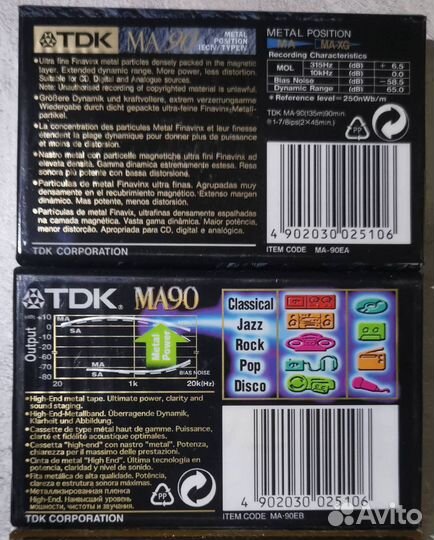 Кассеты новые, metal