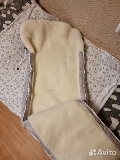 Меховой конверт новый