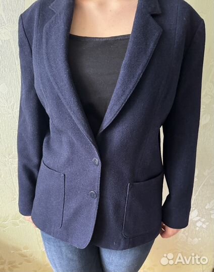 Винтажный пиджак Luhta из шерсти