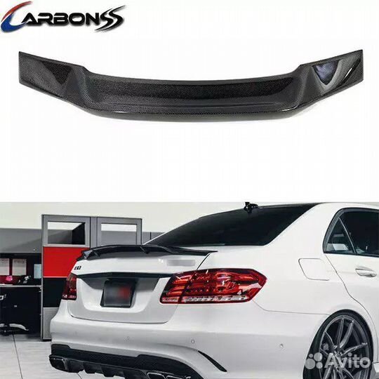 Спойлер багажника Mercedes W212 рестайлинг карьон