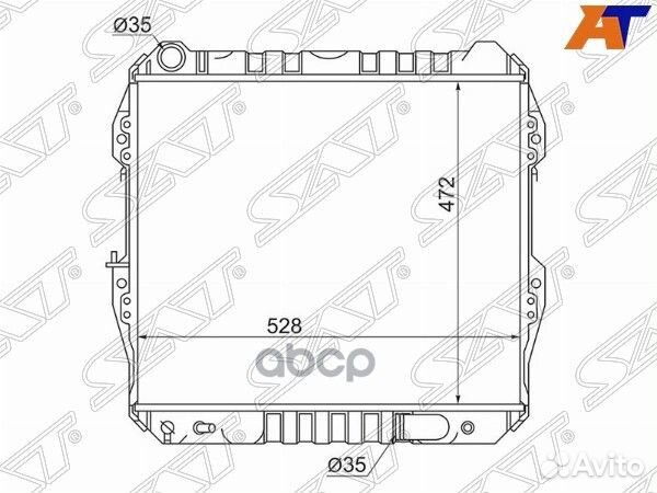 Радиатор Toyota 4Runner 89-95 / Hilux Surf 89-95