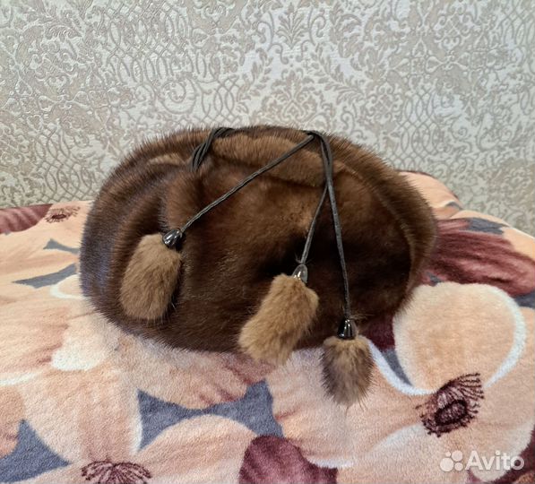 Норковый мягкий берет