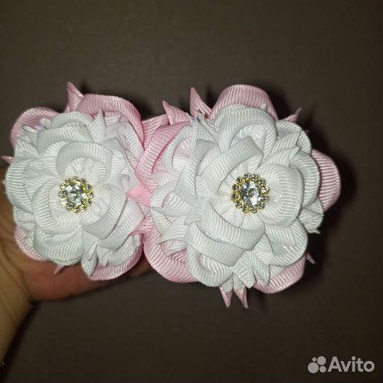 Бантики для волос ручной работы