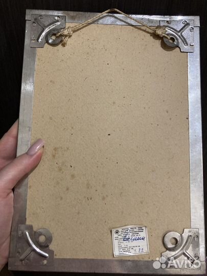 Панно портрет Есенина литография УССР