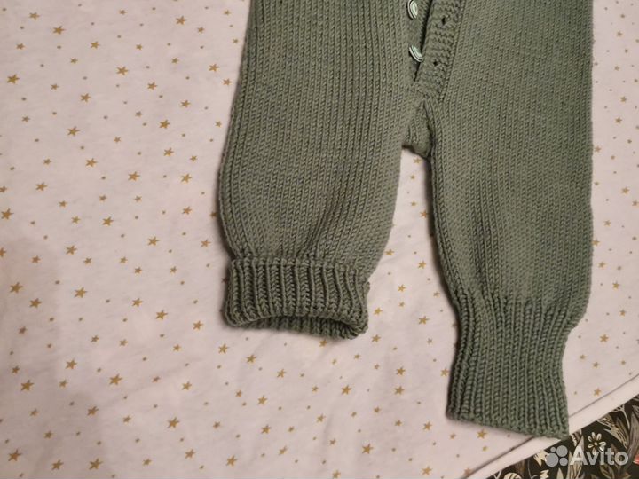 Вязанный комбинезон детский 68