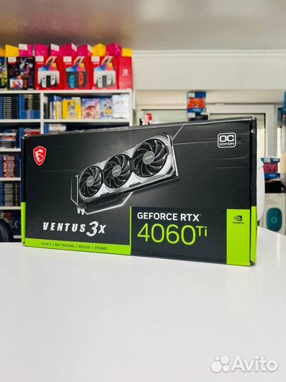Видеокарта MSI Ventus 3x GeForce RTX 4060Ti 8Gb