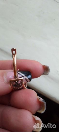 Серьги серебро