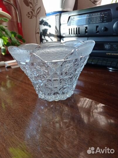 Вазы для фруктов, салатницы-хрусталь СССР
